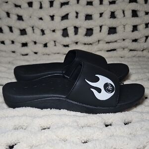 Werk Dancewear Logo Black Slide Sandals